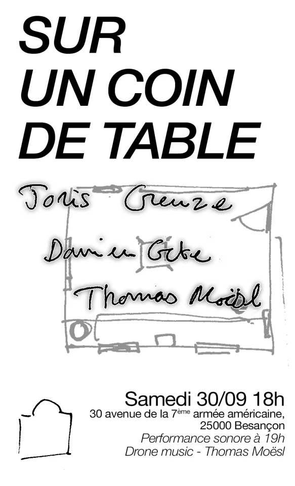 Sur un coin de table