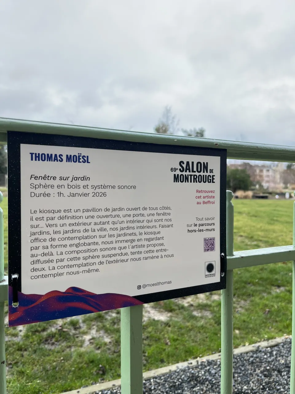 Label for the off-site programme of the 69th Salon de Montrouge